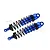 GPM Blue Aluminium Sledge 128mm Adjustable Front Shocks 2Pcs w/ 6mm Shafts SLE128F-B-BK