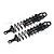 GPM Black Aluminium Sledge 143mm Adjustable Rear Shocks 2Pcs w/ 6mm Shafts SLE143R-BK-BK