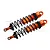 GPM Orange Aluminium Sledge 143mm Adjustable Rear Shocks 2Pcs w/ 6mm Shafts SLE143R-OR-BK