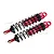 GPM Red Aluminium Sledge 143mm Adjustable Rear Shocks 2Pcs w/ 6mm Shafts SLE143R-R-BK