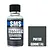 A 30ml bottle of SMS Metallic Gunmetal acrylic lacquer paint next to a dark grey color swatch labeled PMT08 GUNMETAL.