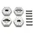 HPI Savage X 17mm Wheel Hexes w/ Pins 4Pcs 86804