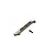A gunmetal grey aluminium torque rod and a single black flat-head screw on a white background.