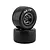 Traxxas 2.2/3.0" Mickey Thompson ET Rear Tyres on Weld Black Chrome Rims - Glued Wheels 2Pcs 9475X