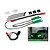 Traxxas green LED light set including circuit boards, wiring, zip ties, and mounting hardware, with an inset photo of an RC truck with green headlights.