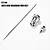 A 0.3mm airbrush needle, nozzle cap, and nozzle for the Scale Modellers Supply DragonAir Mini airbrush, displayed on a white background.