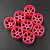 Yeah Racing Kyosho Mini-Z Florescent Pink Wide Rim Set (Offset 0 +1 +2 +3) 8Pcs WL-0146FPK