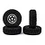 Yeah Racing Axial SCX24 Element Enduro24 Aluminium CNC 5 Spoke w/ Graphite Beadlock Wheel Set WL-0170SV