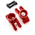 Yeah Racing Kyosho Mini-Z Red Aluminium Rear Hubs 2Pcs KYMB-007RD