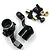 Yeah Racing Kyosho Mini-Z Black Aluminium Steering Hubs 2Pcs KYMB-005BK