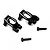 Yeah Racing Kyosho Mini-Z Black Aluminium Front C Hubs 2Pcs KYMB-006BK