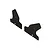 ARRMA 6S Black Rear Mud Guards 2Pcs ARA330730