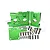 GPM Green Aluminium Sledge Motor Mount SLE038A-G