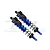 GPM Blue Aluminium Rear Piggyback Shocks 143mm SLE143R/L-B-BK