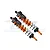 GPM Orange Aluminium Rear Piggyback Shocks 143mm SLE143R/L-OR-BK