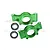 GPM Green Aluminium Oversized Rear Hubs Set w/ Bearings TXM022L-G