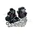 GPM Black Aluminium Front or Rear Gearbox Case SLE012-BK