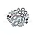 GPM Green Aluminium Oversized Front Steering & Rear Hubs Set TXM2122L-S