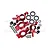 GPM Red Aluminium Oversized Front Steering & Rear Hubs Set TXM2122L-R