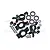 GPM Black Aluminium Oversized Front Steering & Rear Hubs Set TXM2122L-BK