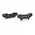 Two carbon fiber suspension mounts for Kyosho Optima Mid RC car on a white background.