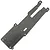 A carbon fiber upper deck plate for a Kyosho Optima Mid RC car, featuring a woven pattern and multiple mounting holes.