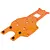 HPI Baja 5B 4mm Orange Aluminium Rear Chassis 87482