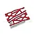 GPM Red Aluminium Front/Rear Extended Lower Suspension Arms 2Pcs w/ Pins for WideMaxx TXM055F/RL-R