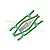 GPM Green Aluminium Front/Rear Extended Upper Suspension Arms 2Pcs w/ Pins for WideMaxx TXM054F/RL-G