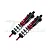 GPM Red Aluminium 143mm Rear Piggyback Shocks 2Pcs w/ Built-in Piston Spring SLE143R/LA-R-BK