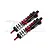 GPM Red Aluminium 128mm Front Piggyback Shocks 2Pcs w/ Built-in Piston Spring SLE128F/LA-R-BK
