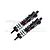 GPM Black Aluminium 128mm Front Piggyback Shocks 2Pcs w/ Built-in Piston Spring SLE128F/LA-BK-BK