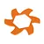 HPI 5B/5SC/5T Baja 5B/5SC/5T Orange Aluminium Brake Disc Fin 87486