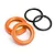 HPI 5B/5SC/5T 20mm Orange Aluminium Shock Spring Adjuster Nuts 2Pcs 87492