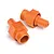 HPI Baja 5B/5T/5SC 24mm Orange Aluminium Front Hex Hubs 2Pcs 87493