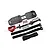 GPM Red Aluminium Servo Mount & Carbon Fibre Battery Compartment Set GSLE0126A-R