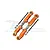 GPM Orange Aluminium & Stainless Steel Adjustable Rear Turnbuckles 2Pcs MAF057S-OR