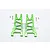 GPM Green Aluminium Front Lower Suspension Arms 2Pcs MAG055-G