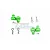 GPM Green Aluminium Front & Rear Magnetic Body Posts 4Pcs MAG201FRA-G
