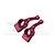 GPM Red Aluminium Rear Hubs 2Pcs SLA022-R