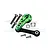 GPM Green Aluminium 25T Servo Horn w/ Tie Rod Set - Silver Inlay Version SLE16025TN-G