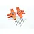 GPM Orange Aluminium Steering Hubs 2Pcs UDR021-OR