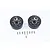 GPM Black Aluminium 1.9" 7 Spoke Grey Beadlock Rims 2Pcs ZSP052-GS