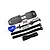 GPM Blue Aluminium Servo Mount & Carbon Fibre Battery Compartment Set GSLE0126A-B