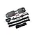 GPM Black Aluminium Servo Mount & Carbon Fibre Battery Compartment Set GSLE0126A-BK