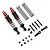 Yeah Racing Desert Cobra Red Aluminium 90mm Dual Spring Shocks 2Pcs w/ Long Springs DDC-090RD