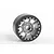 RC4WD 1.9" Level 8 Bully Pro Black Aluminium Beadlock Rims 4Pcs Z-W0300