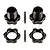 Team Associated Black Aluminium 17mm Wheel Hexes 2Pcs w/ Wheel Nuts 25932
