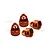 GPM Orange Aluminium Shock Top Cap 4Pcs SLEDP/CAP-OR