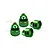 GPM Green Aluminium Shock Top Cap 4Pcs SLEDP/CAP-G